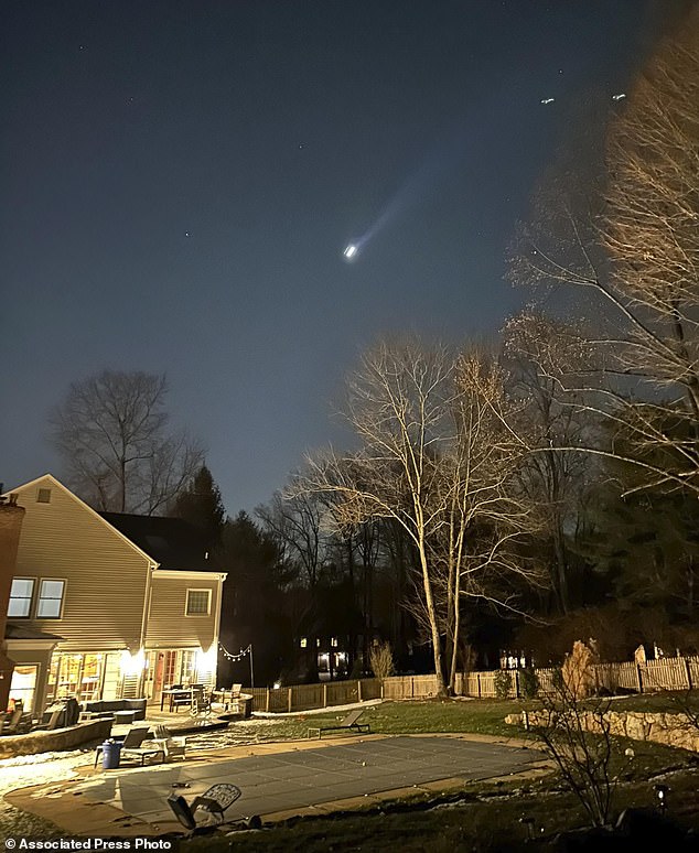 A wave of footage of the drones has emerged since they were first spotted last month, including this footage from Bernardsville, New Jersey