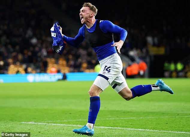 Jack Taylor scored the first Premier League goal of his career to earn Ipswich all three points