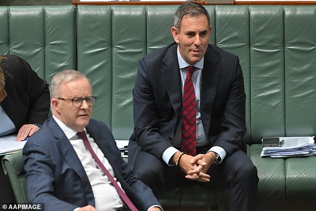 Attention shifts to the viability or otherwise of Chalmers taking over as Labor leader, as leading commentator calls on Anthony Albanese (left) to 'gracefully relinquish his job'