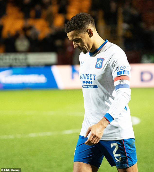 Rangers skipper James Tavernier has been ruled out of Thursday's Old Firm derby