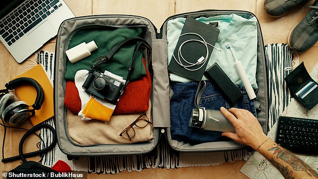 Superstition says that if you are bothered by traveling, you should carry an empty one on New Year's Day (stock image)