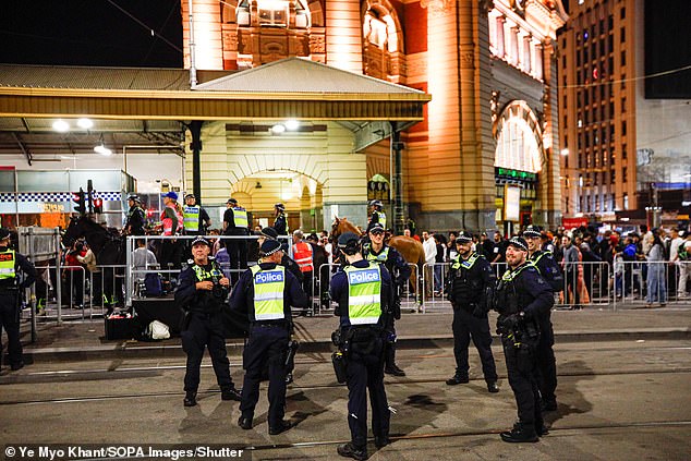 NSW Police arrested 36 people in the CBD and port areas for crimes including assault, affray, theft and knife possession.