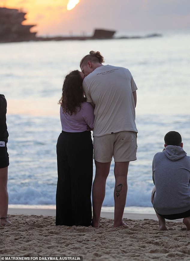 Many Sydneysiders headed to Bondi Beach to watch the first sunrise of 2025 with their loved ones