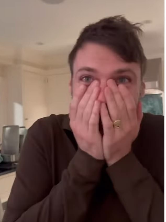 Cheryl's son-in-law, actor Seth Gabel (Bryce's husband of 18 years) could hardly believe it himself and covered his mouth with both hands in the video