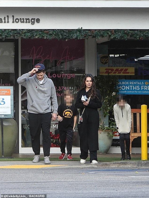 The Hollywood couple exuded the energy of a loving parent as they made sure their 10-year-old daughter Wyatt and 8-year-old son Dmitri safely crossed the street on their way to lunch.