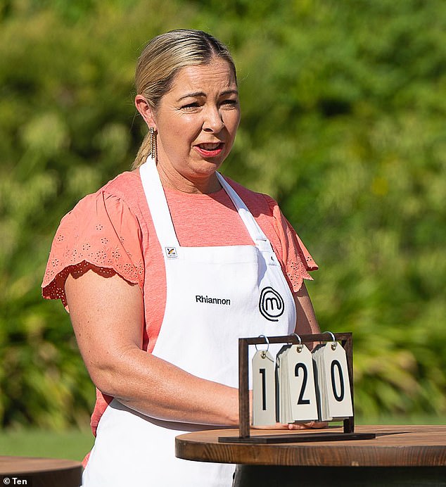 The talented chef (pictured) noticed something was wrong while competing during season 15 of the hit Channel 10 reality TV show in 2023