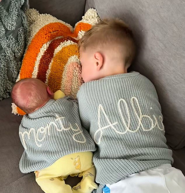 In the photo: Monty and Albie, the children of Laura Kenny - Albie was born in 2017 and Monty in 2023