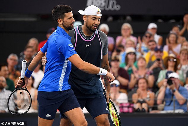 The Australian star teamed up with Novak Djokovic in the men's doubles, but the pair were eliminated from the tournament on Wednesday