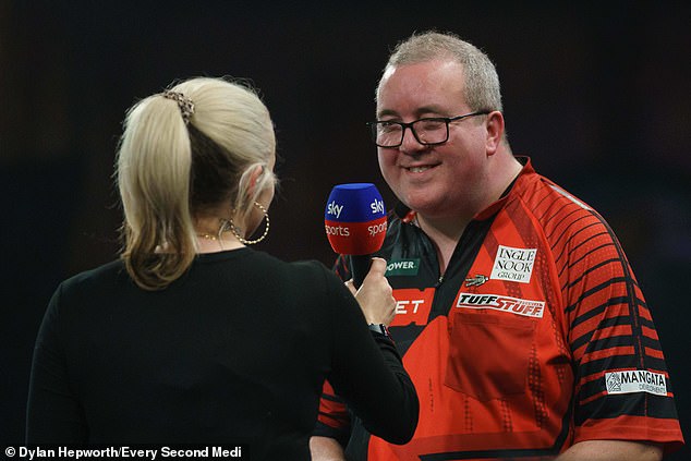 James imagined himself interviewing Stephen Bunting after his third-round win last week