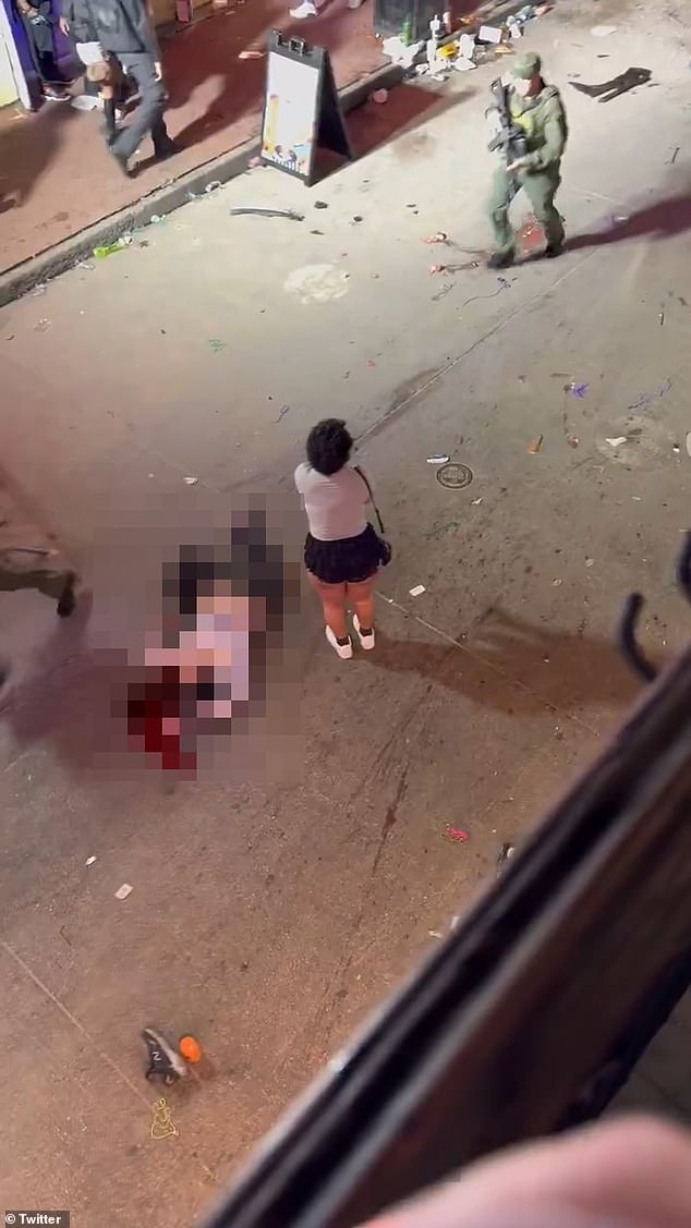 Videos circulating on social media that appear to have been recorded at the scene show multiple victims on the ground as shots ring out in the background. People were also seen running from the area