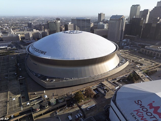 The football match, just a short walk from Bourbon Street, will still go ahead on Wednesday