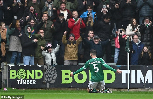 Plymouth scored late against Bristol City to draw their first game since Rooney's departure