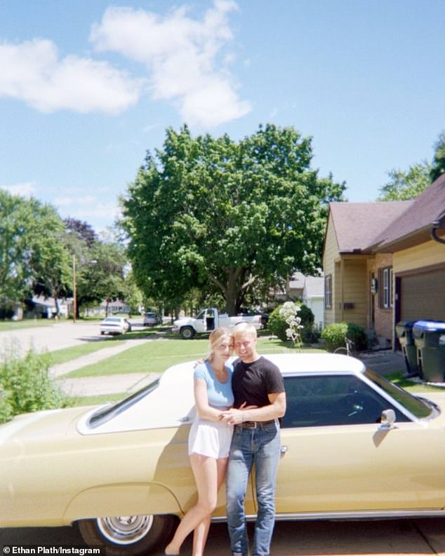 The classic car lover looked absolutely smitten with his new mystery companion in the snaps, including a photo of them with their arms around each other in front of a retro convertible.