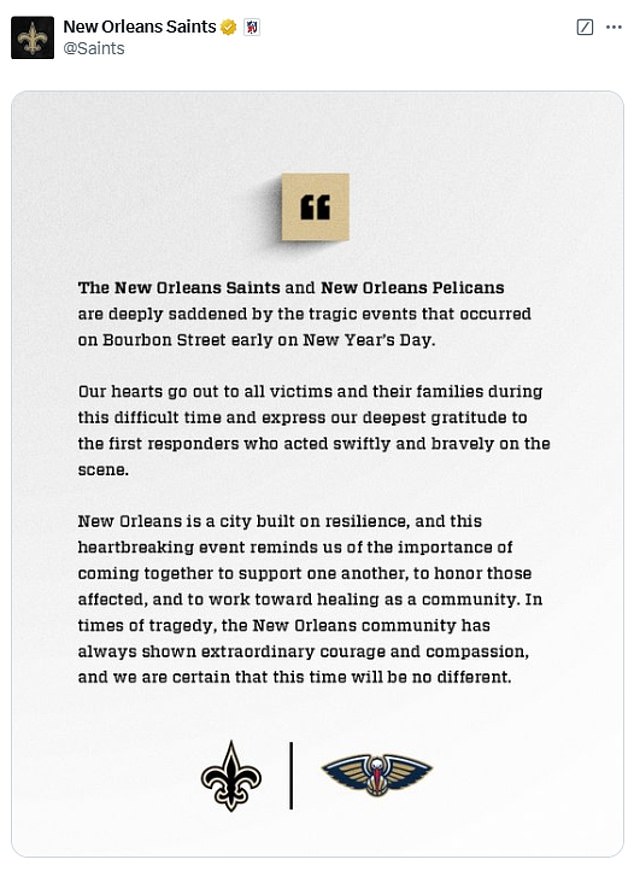 1735757561 795 New Orleans Saints stars pay tribute to victims of NYE