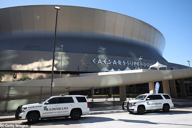 Caesars Superdome – home of the Saints – was closed for additional security checks