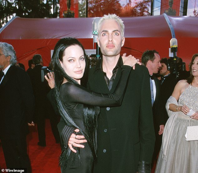 Haven is pictured with Angelina in 2000