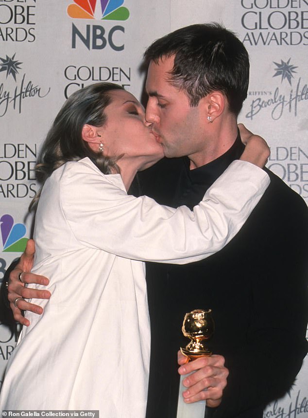 James shares a controversial kiss with his sister in 2000