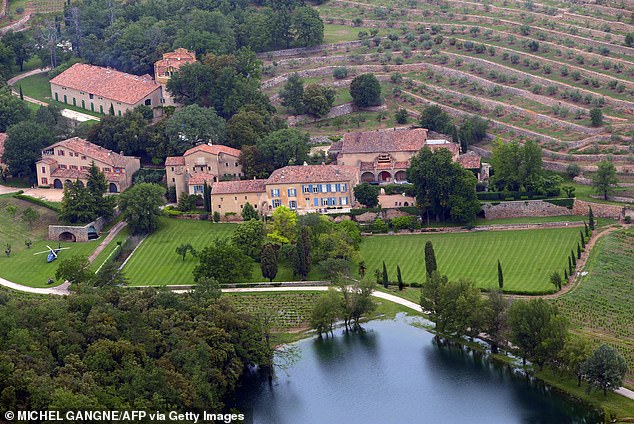 However, Angelina and Brad are entering the fourth year of their legal war over their 1,200-acre Château Miraval winery in Correns, France, where they married, which is reportedly worth $164 million (stock shot 2008)