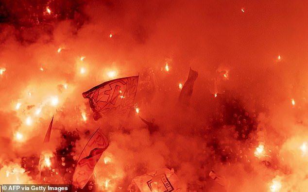 Fans of Partizan Belgrade and Red Star Belgrade always provide a colorful atmosphere