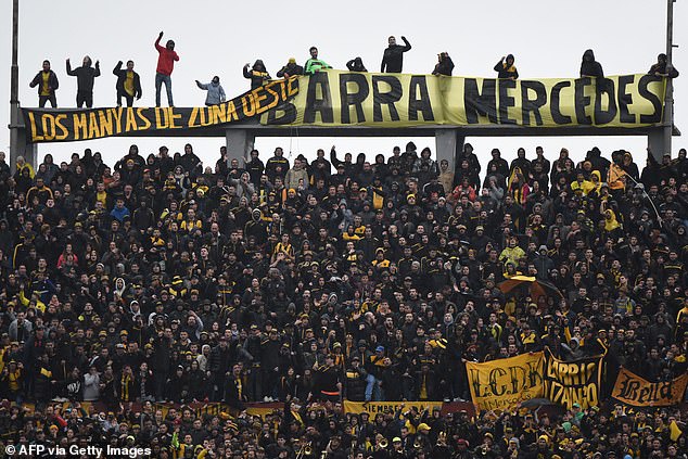 Penarol fans can watch the showdown with Nacional at the Centenario Stadium from every possible vantage point