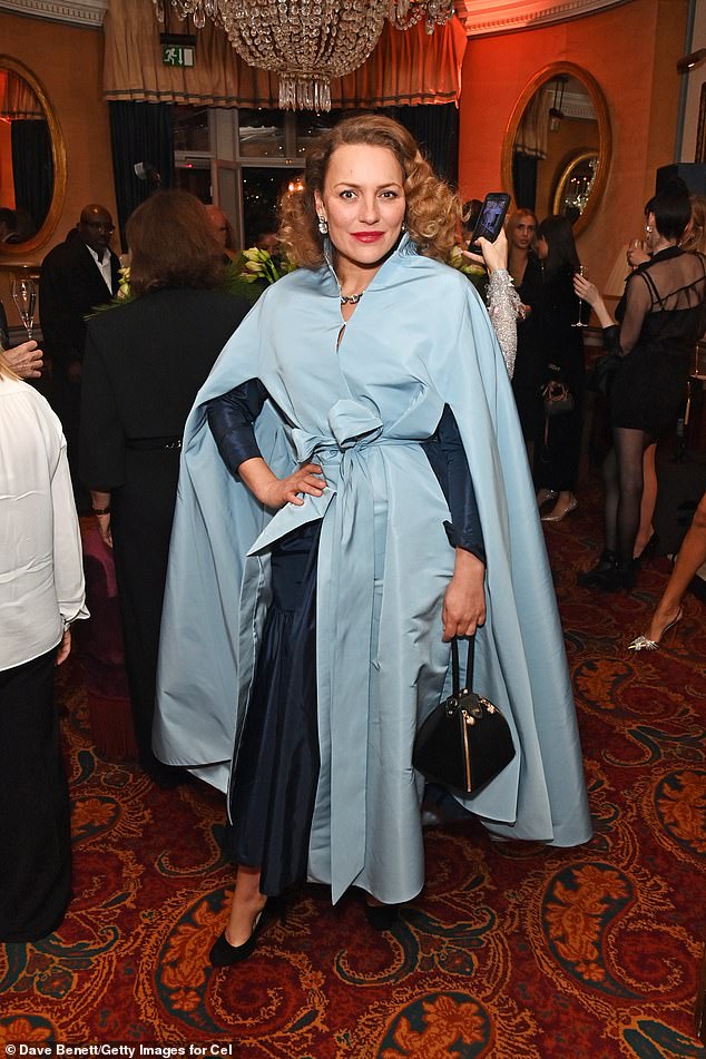 Pictured: Lady Martha Sitwell attends a party celebrating the exclusive launch of Celia Kritharioti at Harrods at Mark's Club