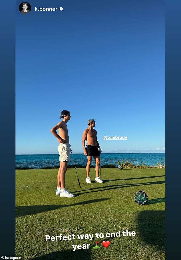 On New Year's Eve, Tom showed off his ripped physique in an Instagram photo while playing a round of golf with his eldest son, Jack.