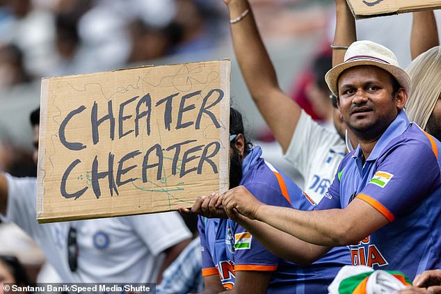 Controversial moments on the field during the Test saw Australian and Indian fans interact good-naturedly as Pat Cummins' men won a classic match