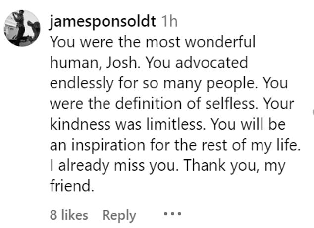 Several independent filmmakers responded to the post to share their condolences, including James Ponsoldt (The Spectacular Now)