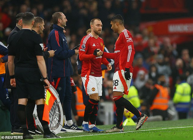 United's midfield of Casemiro and Christian Eriksen was overrun by the Magpies