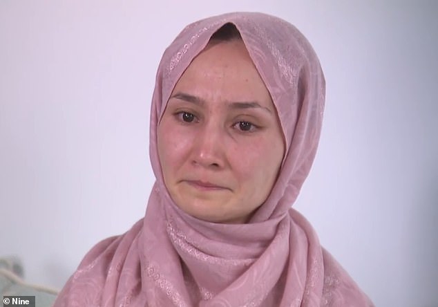 Zahra (pictured) broke down as she made a moving plea to authorities to help find her brother, as she clung to the hope he would be found safe