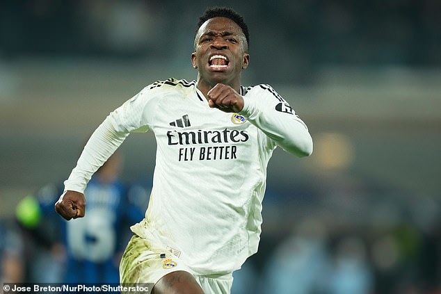 Ronaldo had claimed that Real Madrid star Vinicius Jr, pictured, should have won the annual award