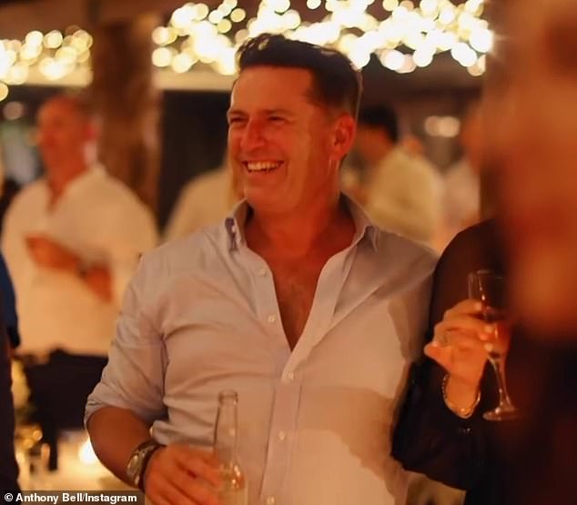 As the air buzzed with laughter and the clink of cocktail glasses, Today presenter Karl Stefanovic was spotted with his wife Jasmine