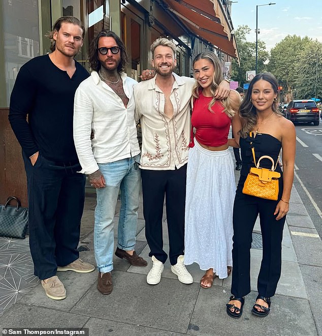 The couple have a close relationship with Sam's sister Louise and her fiancé Ryan, as well as former TOWIE star Pete.