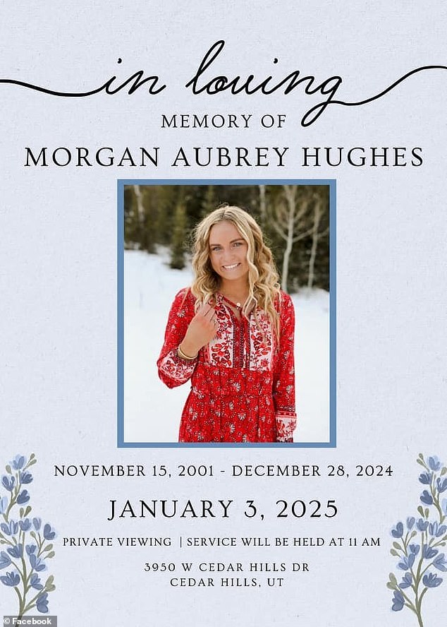 Morgan's funeral is scheduled for Friday, January 3