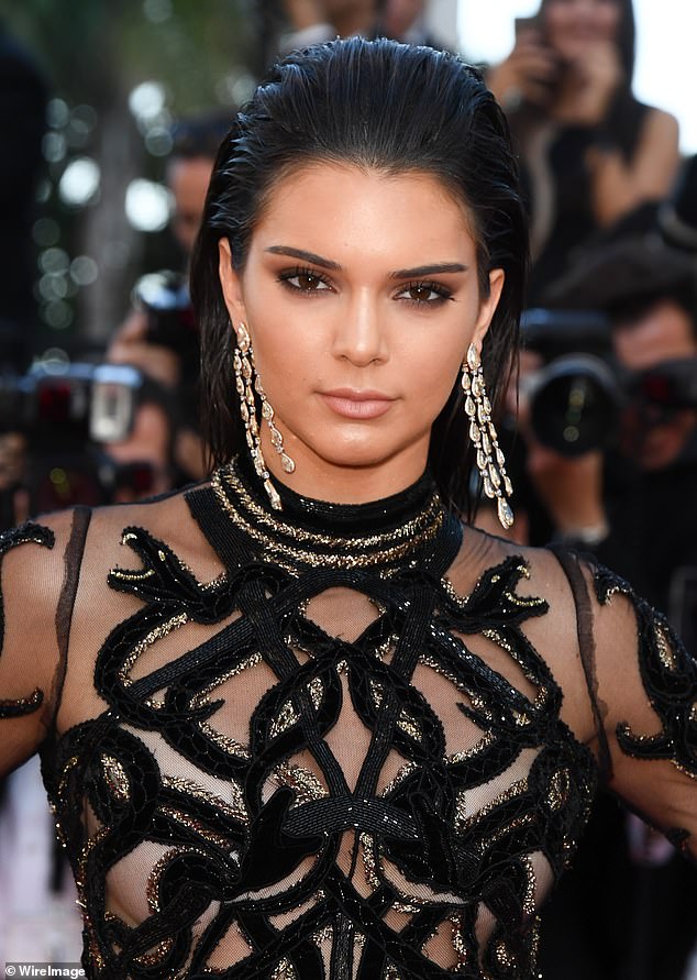 Kendall has vehemently denied ever having plastic surgery, but fans have long speculated that she has had a nose job and filler in her face. Pictured: Kendall in 2016