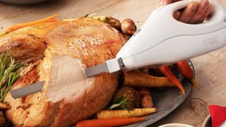 A Russell Hobbs electric carving knife used for chicken