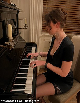 Gracie can also play the piano