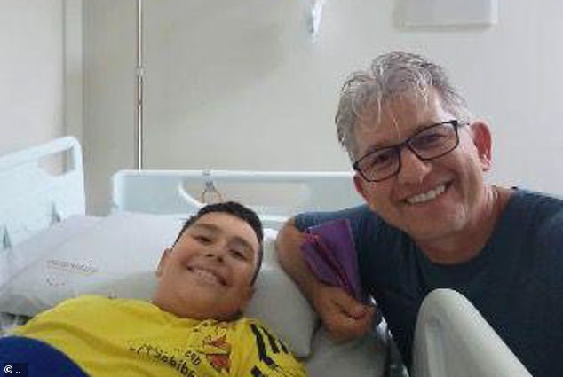 10-year-old Matheus Marques da Silva survived eating the poisoned cake with Father Leonir Alves in hospital in Torres, Brazil