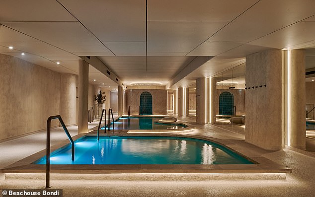 There is also a dreamy bathhouse underground