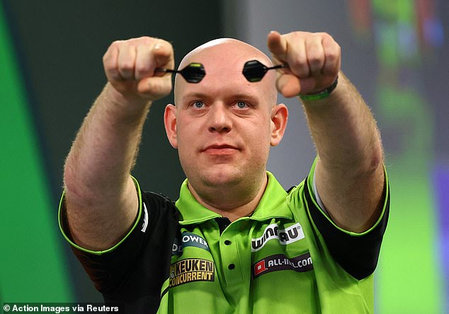 Van Gerwen missed two match darts but not the third, landing double 16 again and securing him safe passage to the showdown