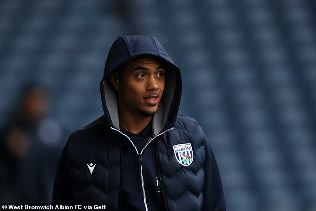 The 21-year-old forward had made just one start in the Championship with West Brom