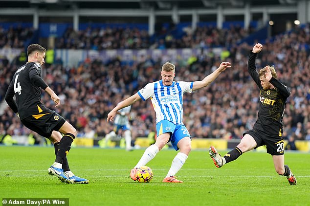 His goal against Wolverhampton Wanderers in October was his first in eleven months