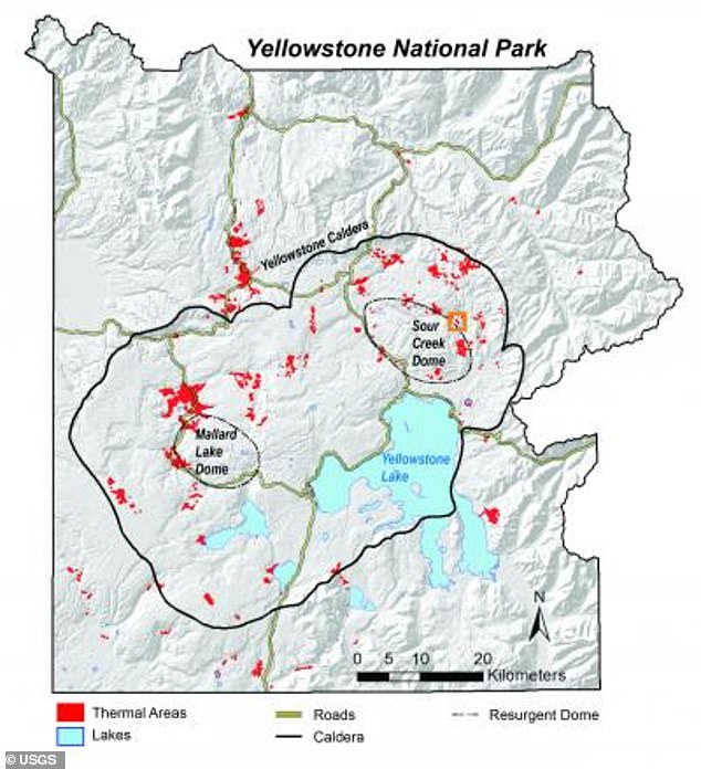 Deep beneath the Caldera, the magma fueling the supervolcano's activity now appears to be moving northeast of this massive crater, shifting the concentration of volcanic activity