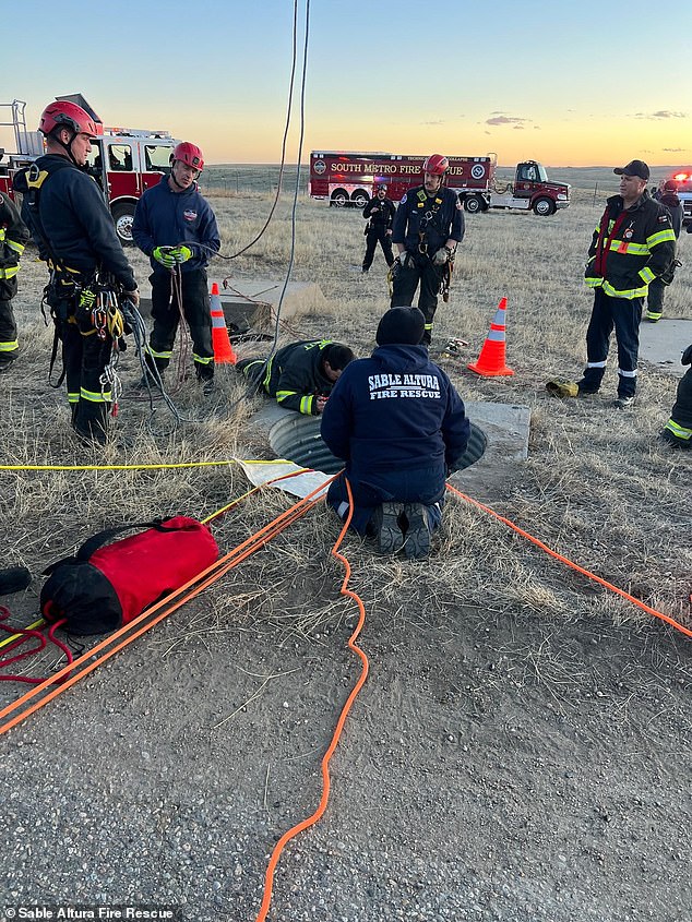 Within about an hour and 15 minutes, they were able to rescue the teen using ropes and remove him from the silo