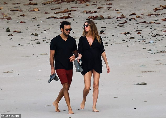 The lovebirds enjoyed some quality time at her and ex Brady's old favorite vacation spot, where they once shared a beachfront estate complete with a pickleball court and yoga pavilion.