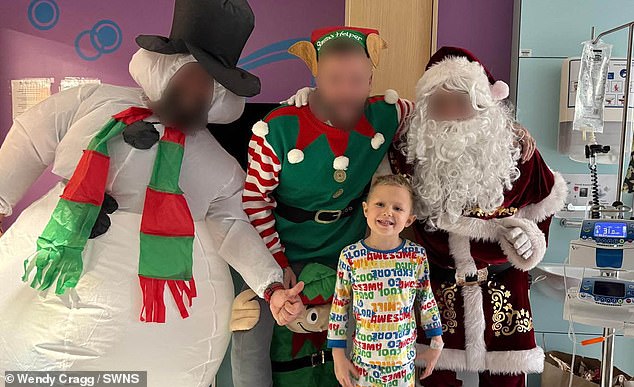 Jimmy spent Christmas Day in hospital and the staff made sure the day was as fun as possible