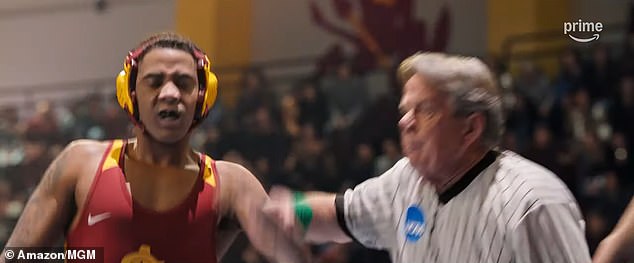 Lopez plays the devoted single mother of Anthony Robles (Jharrel Jerome), the real-life wrestler born with one leg who went on to become an NCAA champion