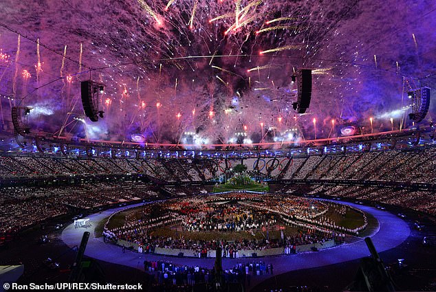 According to the research, the most watched show on the BBC channel during this period was the closing ceremony of the 2012 Olympic Games with 24.5 million visitors, closely followed by the opening ceremony (pictured)