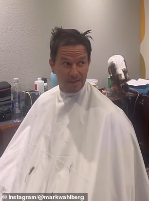 The 53-year-old actor took to Instagram to debut his bold new look in a behind-the-scenes video