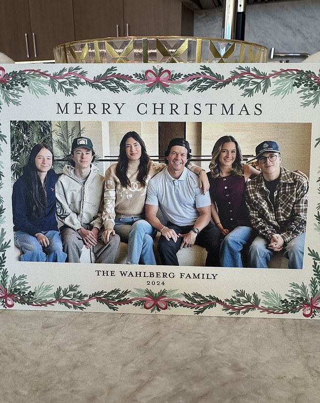 Mark Wahlberg and his longtime wife Rhea Durham brought holiday cheer to fans by unveiling their festive family Christmas card, which featured all four of their children